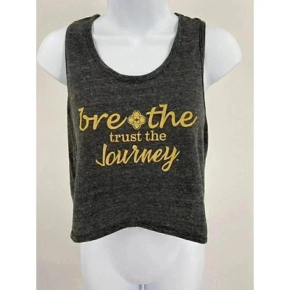 Move by Alternative Tops - Move by Alternative "Breathe, Trust the Journey" Yoga Tank Top Large